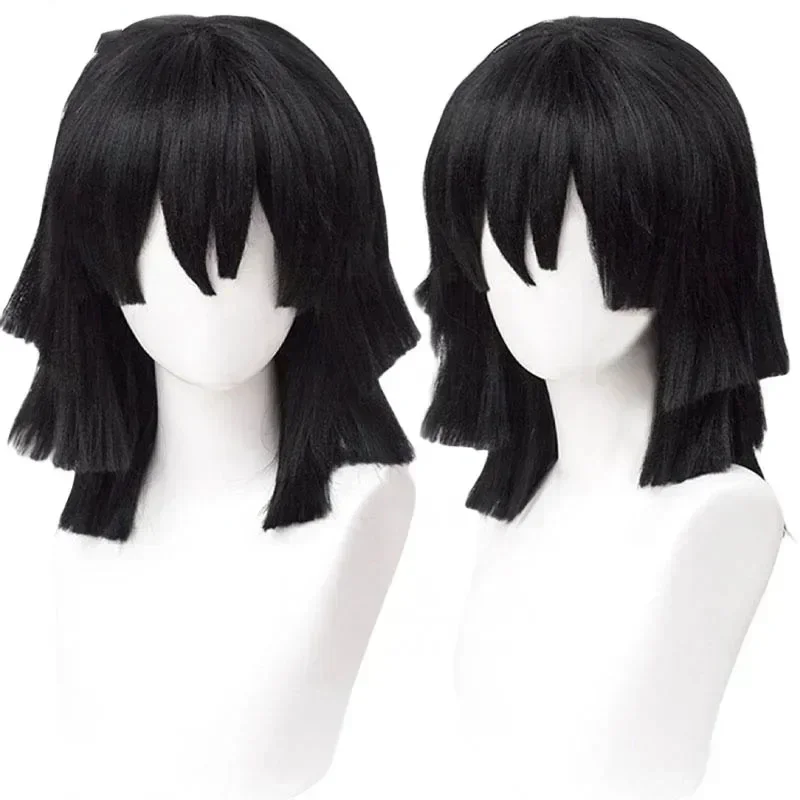 Cosplay Anime Black Hair - 2026 คุณภาพสูงอิกุโระ โอบานายคอสเพลย์วิกผมสั้นสีดำสไตล์ทนความร้อนผมอะนิเมะวิกผม