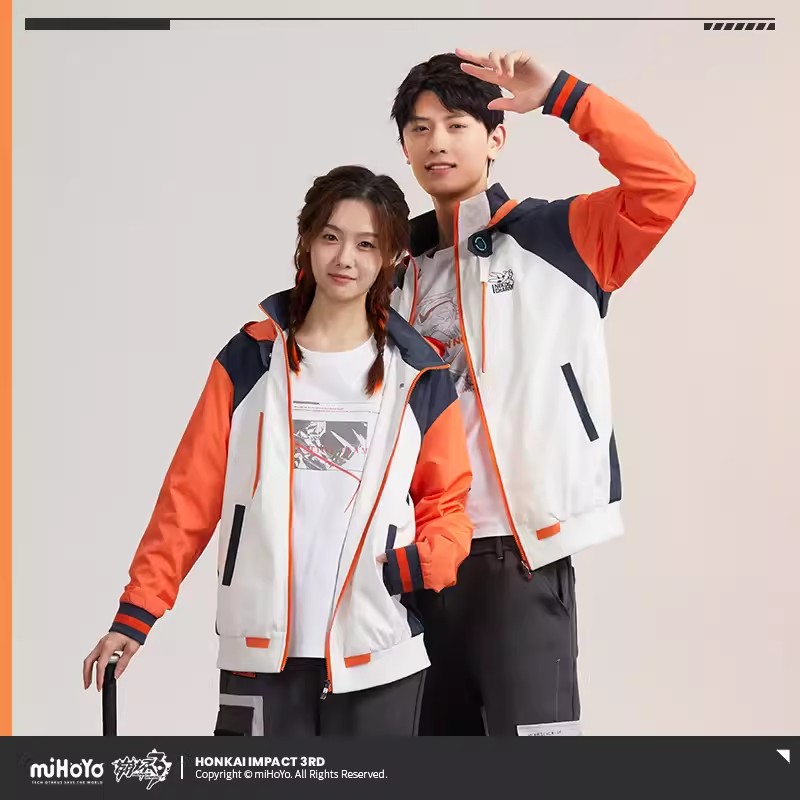 Anime Cosplay For Couples - เสื้อโค้ท miHoYo Game Kiana จาก Honkai