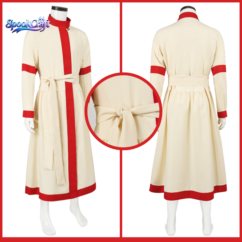 Anime Cosplay Dress For Men - ชุดคอสเพลย์นักบวชแบบคาฟตันยุคกลาง ชุดคลุมยาวสำหรับการแสดงบนเวทีฮาโลวีน สำหรับผู้ชายและผู้หญิง