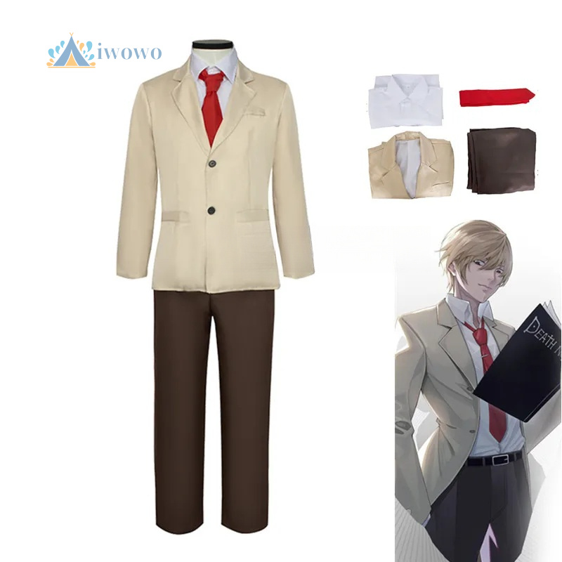 Anime Cosplay Dress For Men - อะนิเมะยากามิ ไลท์ชุดคอสเพลย์เครื่องแต่งกายเสื้อกางเกงเสื้อยืดฮาโลวีนชุดคริสต์มาสผู้หญิงผู้ชายขนาด
