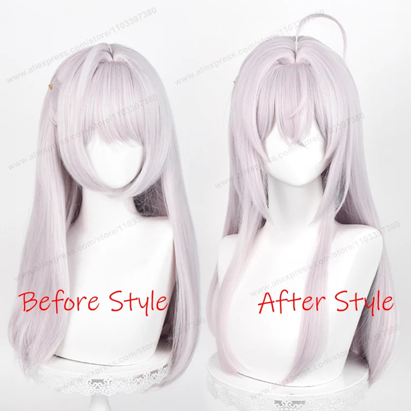 Anime Cosplay Alya - อาลยา อเลีย ไมคาอิโลวา คูโจวคอสเพลย์วิกผมสังเคราะห์ผมยาว 60 ซม.สีเทาสีชมพูผู้หญิงวิกผมอะนิเมะวิกผมทนความร้อน