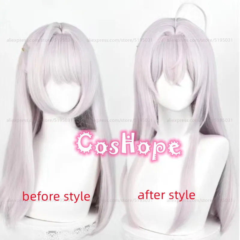 Anime Cosplay Alya - อัลยา อลิซา มิคาอิโลวา คูโจว 60 ซม.ยาวสีเทาสีชมพูวิกผมอะนิเมะคอสเพลย์วิกผมสังเคราะห์ทนความร้อน