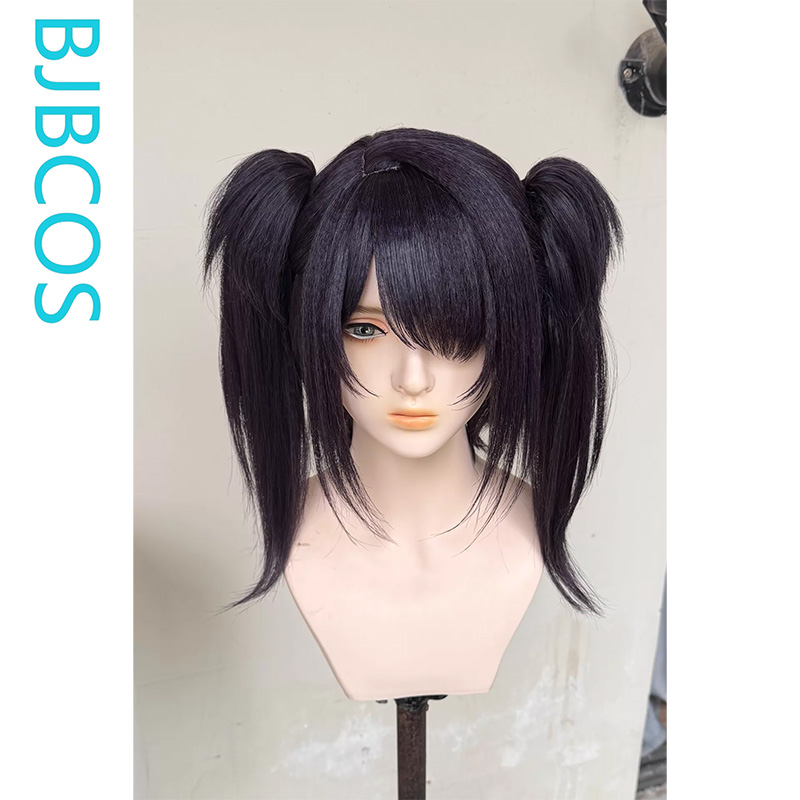 Cosplay Anime Black Hair - วิกผมทรงสวย ‌ วิกผมคอสเพลย์ Ame จากเกม NEEDY