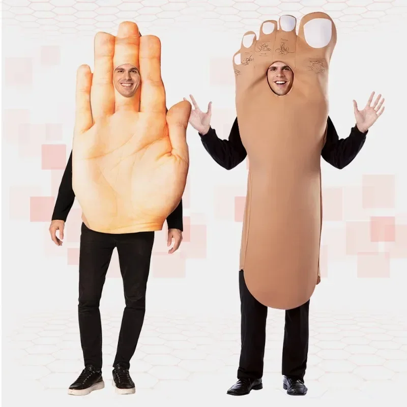 Anime Cosplay For Couples - ฮาโลวีนเครื่องแต่งกายคอสเพลย์มือเท้าชุดเพื่อนคู่ตลกแต่งตัวไอเดียStage Performance Carnival PartyสําหรับMan Woman