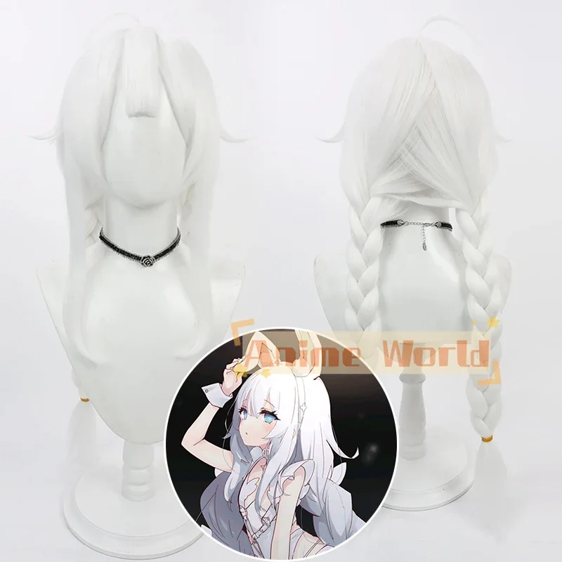 Cosplay Anime White Hair - วิกผมคอสเพลย์เกม Azur Lane MNF Le Malin
