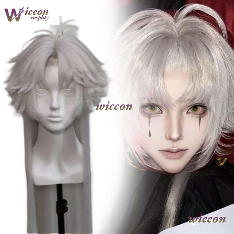 Cosplay Anime Black Hair - วิกผมคอสเพลย์ตัวตลกพีรอตจาก Youk The Freak Circus ชุดเต็ม