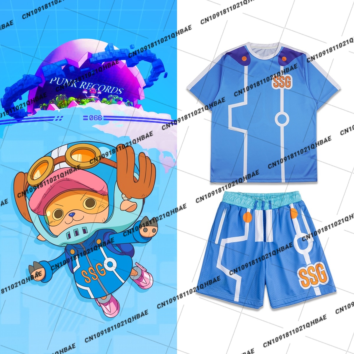 Costume Anime Cosplay - ชุดคอสเพลย์โทนี่โทนี่ ช็อปเปอร์ จากอนิเมะนิว เอ้กเฮด ไอแลนด์ สำหรับผู้ชาย