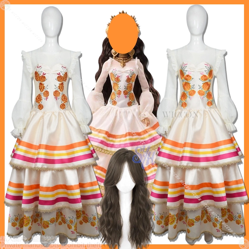Anime Cosplay Event 2025 - ชุดเดรสยาวลายดอกเดดมาริโกลด์สไตล์เรโทรวินเทจโลลิต้าสำหรับงานปาร์ตี้ฮาโลวีนปี 2025 คอสเพลย์อนิเมะและชุดประจำชาติ