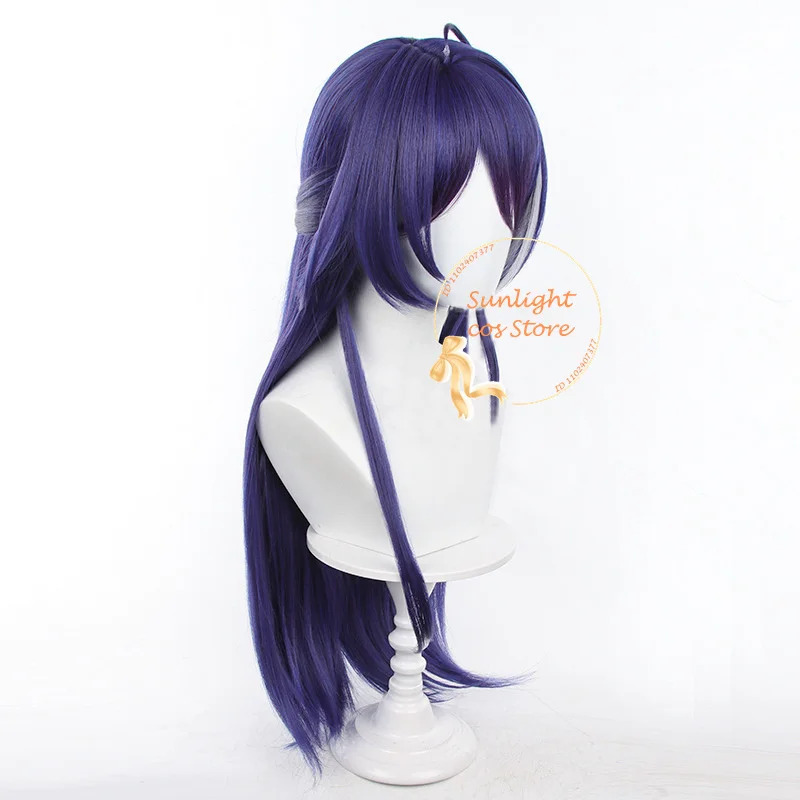 Anime Cosplay Blue Hair - 25COSGame HSR Acheron คอสเพลย์วิกผมสีม่วงสีฟ้าสีขาว 75 ซม.วิกผมยาวทนความร้อนผมสังเคราะห์เอเชรอนคอสเพลย์อะนิเมะอุปกรณ์เสริม