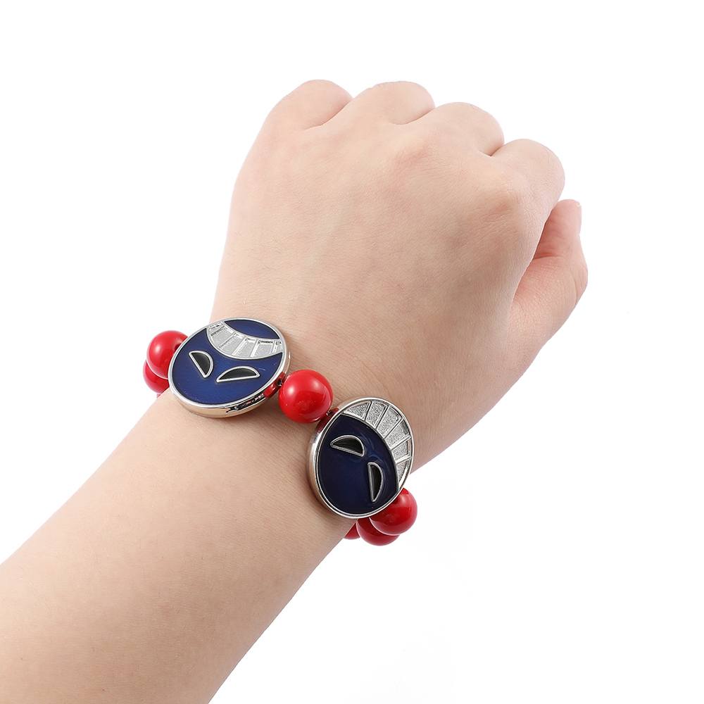 อะนิเมะสีแดงลูกปัดสร้อยข้อมือส - Anime Cosplay Face บทวิจารณ์และราคา