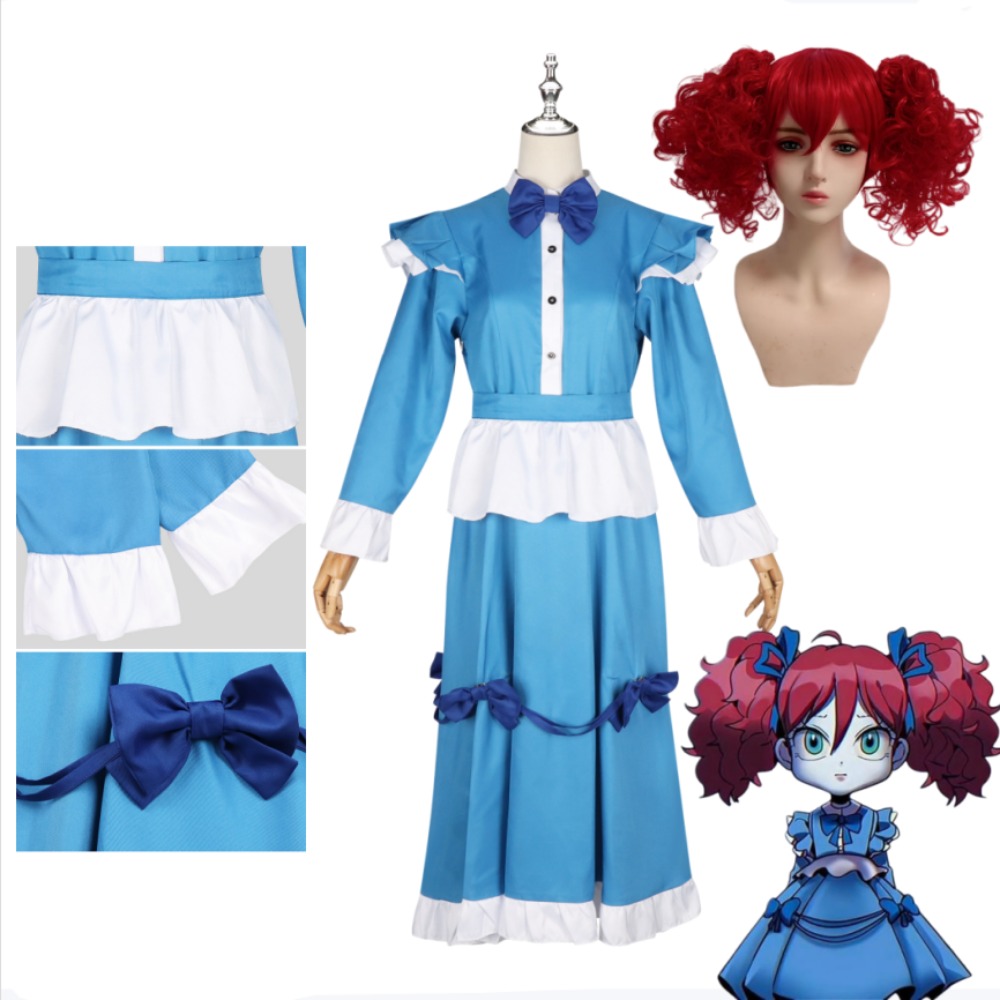 ชุดคอสเพลย์ผมสีแดงป๊อปปี้ ชุดเ - Anime Cosplay Blue Hair บทวิจารณ์และราคา