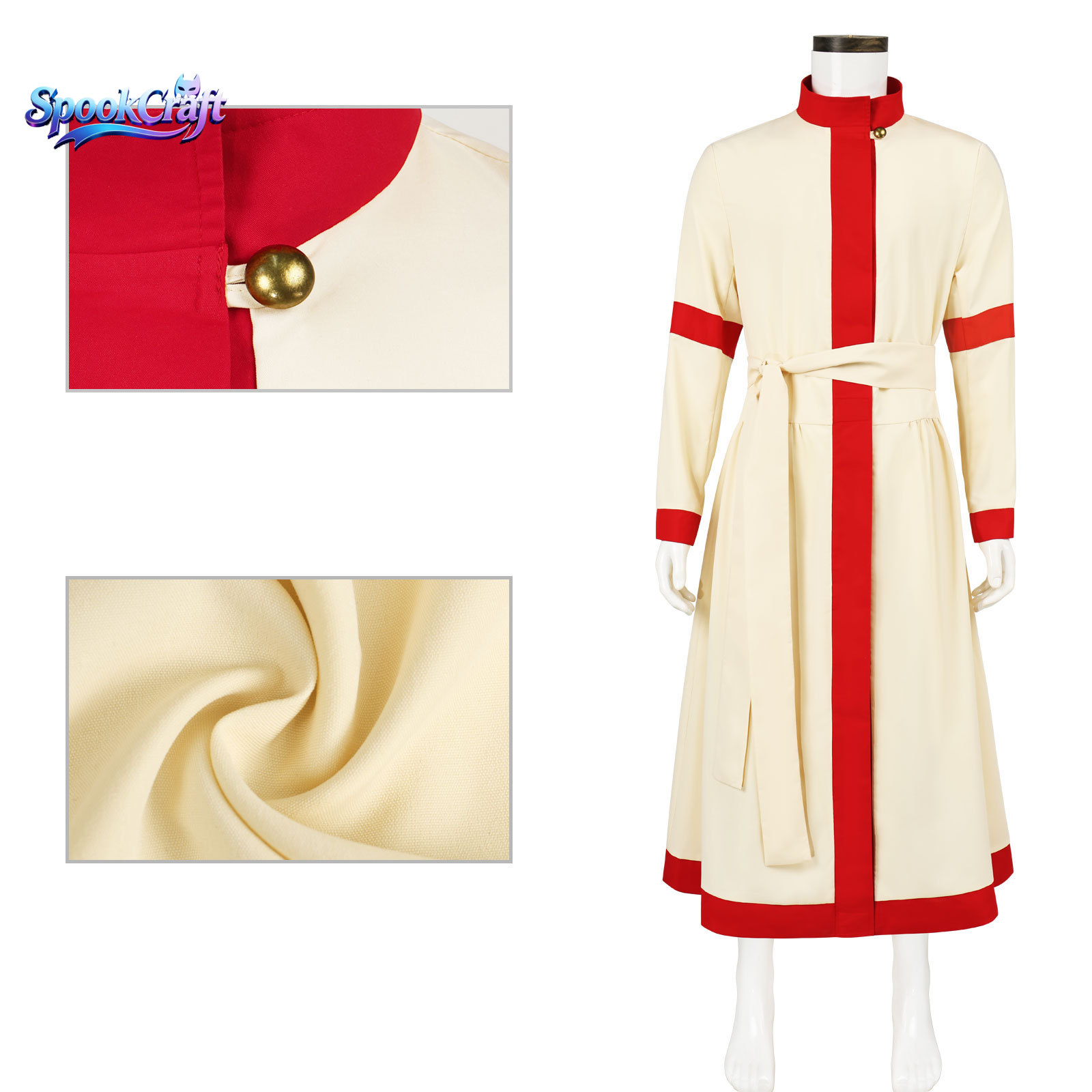 ชุดคอสเพลย์นักบวชแบบคาฟตันยุคก - Anime Cosplay Dress For Men บทวิจารณ์และราคา