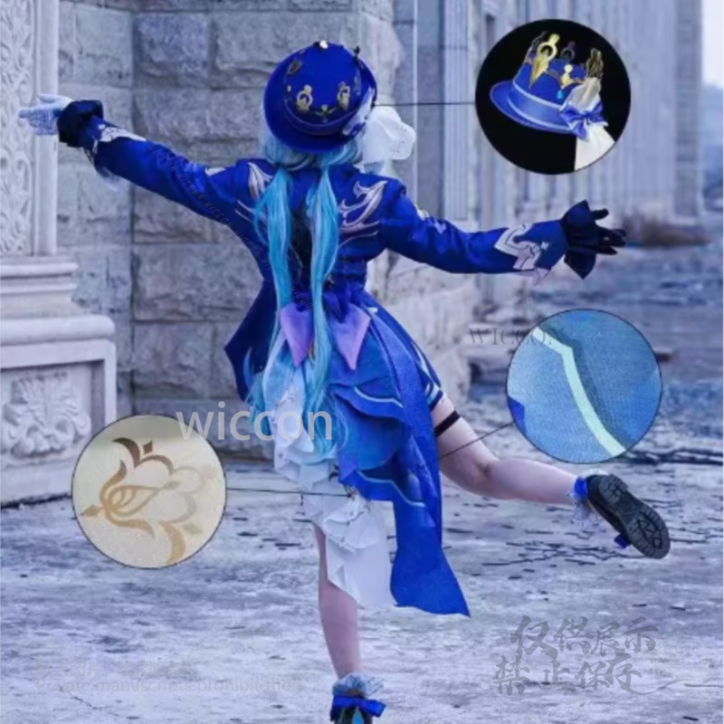 อะนิเมะเกม Furina คอสเพลย์เครื - Cosplay Anime White Hair บทวิจารณ์และราคา