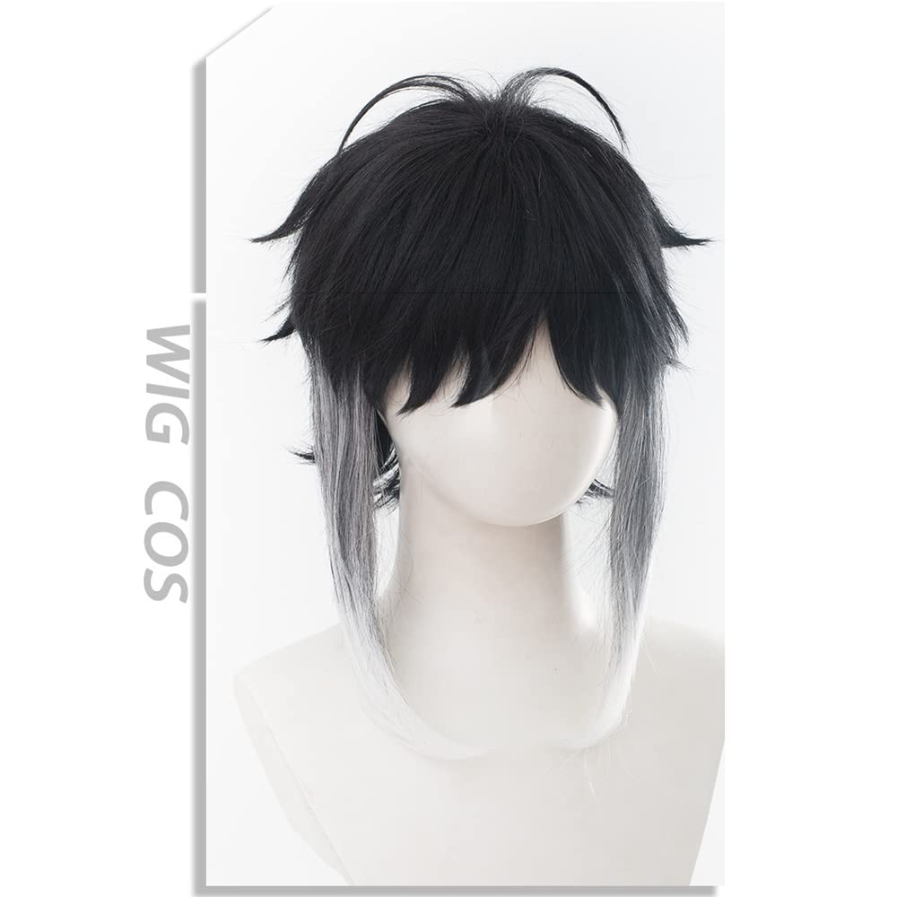 วิกผมอะนิเมะ ryūnosuke Akutaga - Cosplay Anime Black Hair บทวิจารณ์และราคา