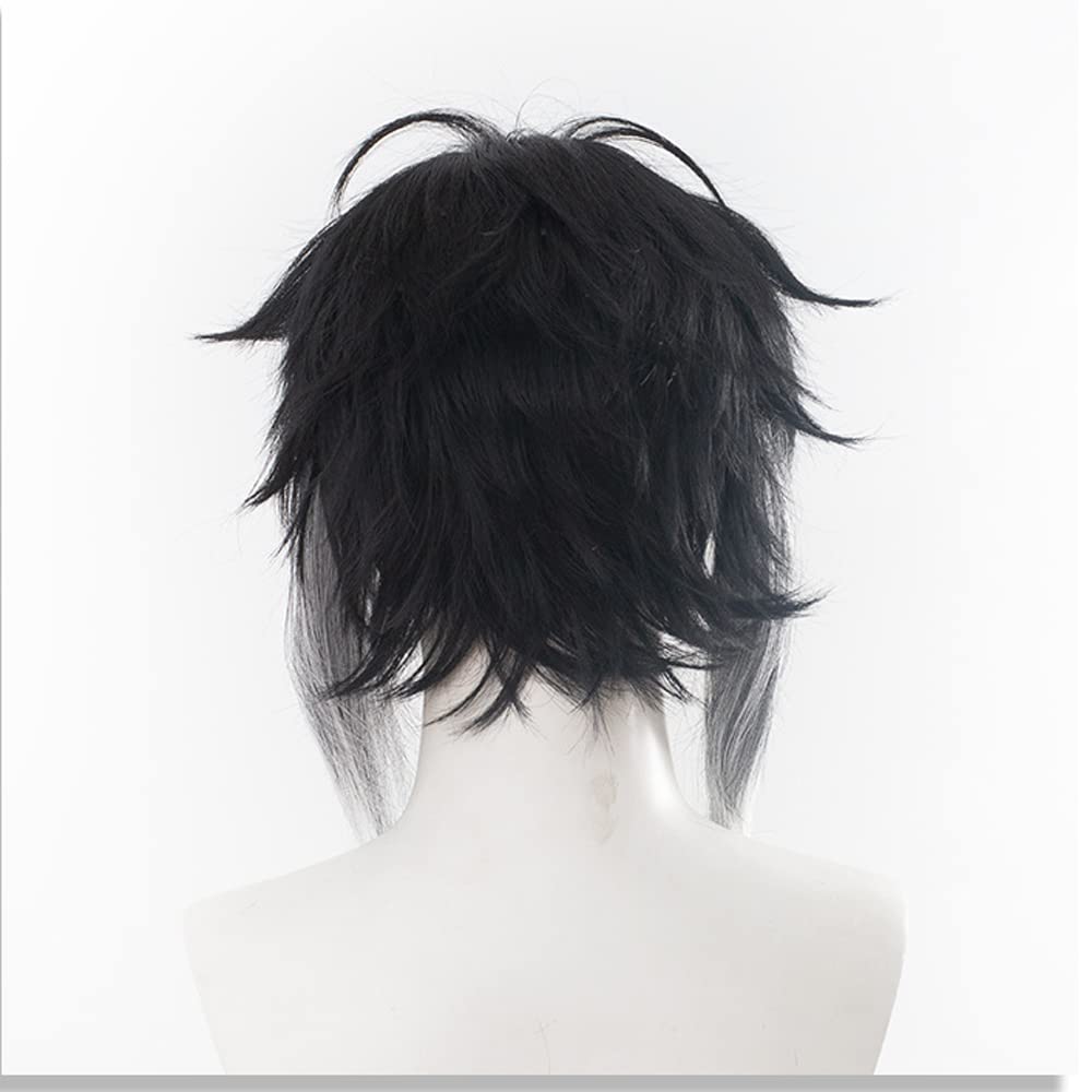 วิกผมอะนิเมะ ryūnosuke Akutaga - Cosplay Anime Black Hair บทวิจารณ์และราคา