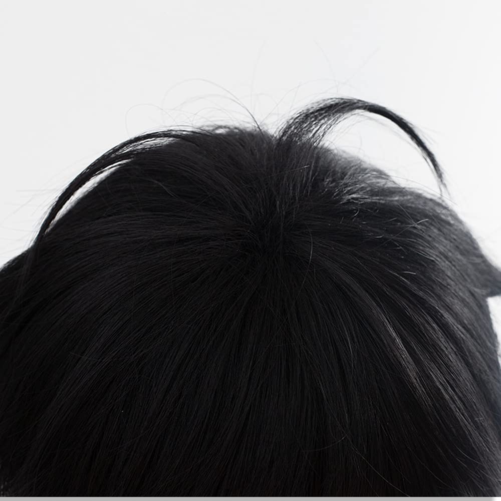 วิกผมอะนิเมะ ryūnosuke Akutaga - Cosplay Anime Black Hair บทวิจารณ์และราคา
