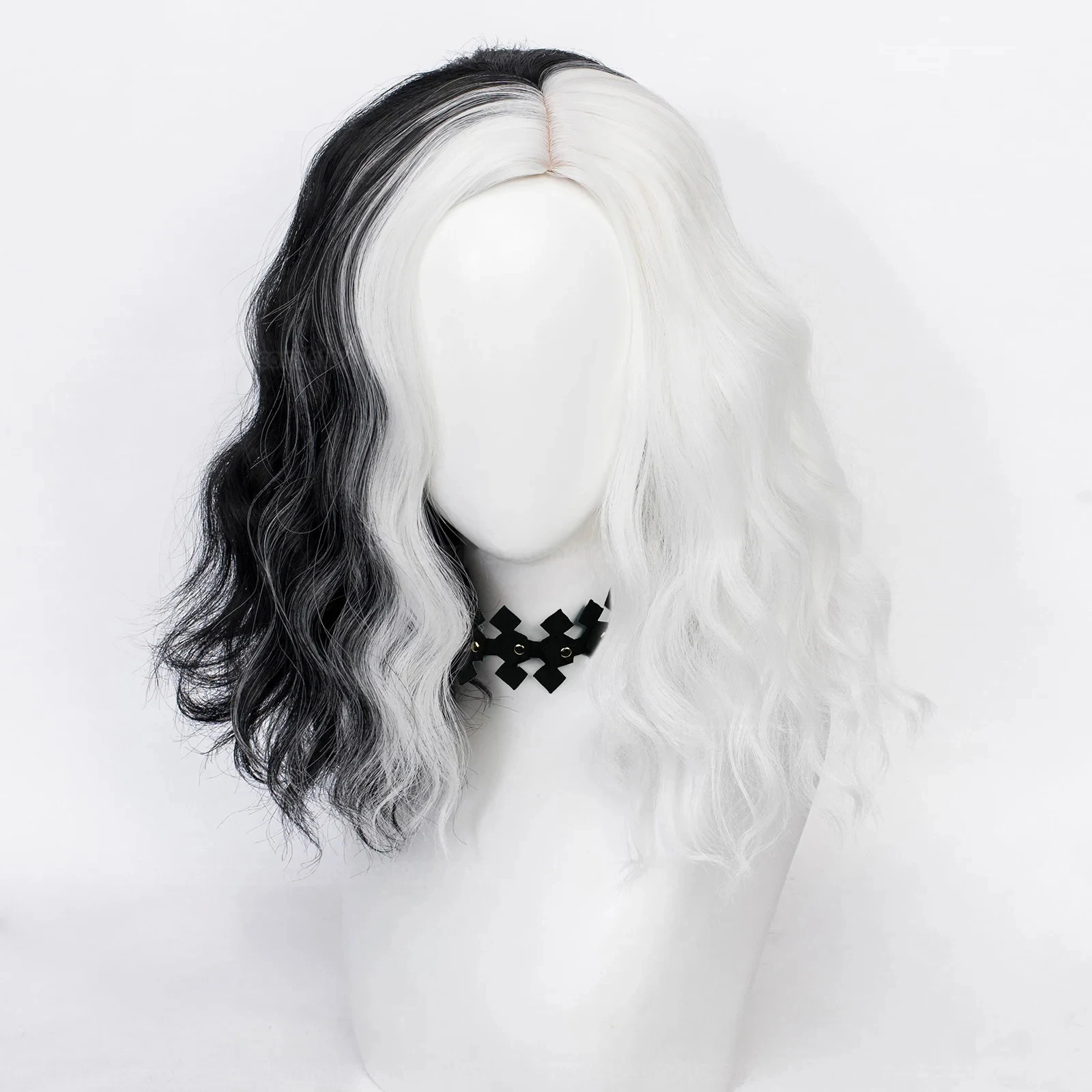 วิกผมคอสเพลย์อนิเมะ Cruella de - Cosplay Anime White Hair บทวิจารณ์และราคา