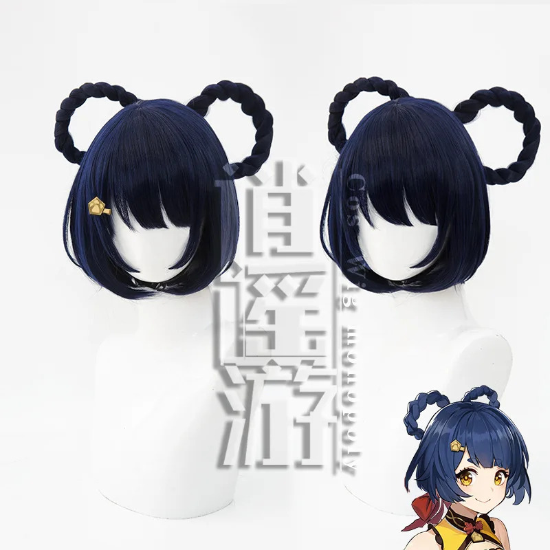 QQ34Xiangling Cos 30 ซม.สีน้ำเ - Anime Cosplay Blue Hair บทวิจารณ์และราคา