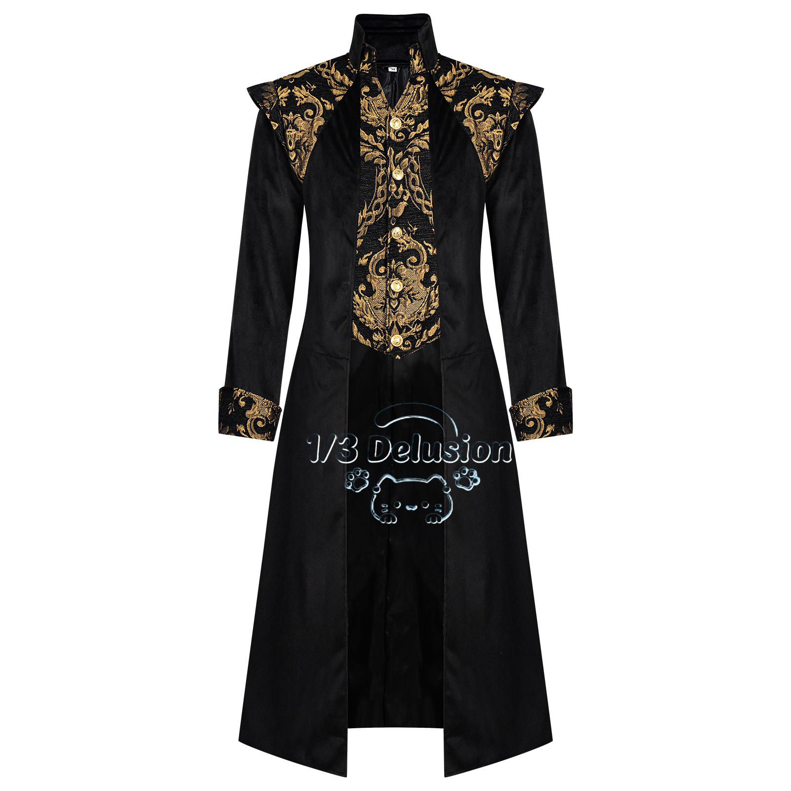 เสื้อโค้ททรงหางยาวสไตล์สตีมพัง - Anime Cosplay Dress For Men บทวิจารณ์และราคา