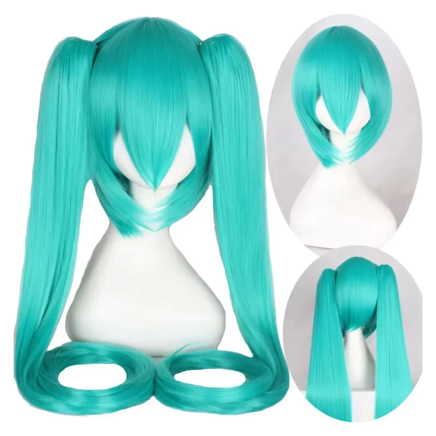 2026 มิกุคอสเพลย์วิกผมยาว 105  - Anime Cosplay Blue Hair บทวิจารณ์และราคา
