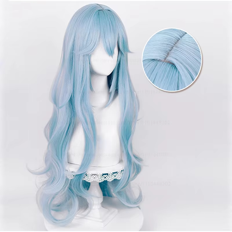 คุณภาพสูง 100 ซม. วิกผมคอสเพลย - Anime Cosplay Blue Hair บทวิจารณ์และราคา