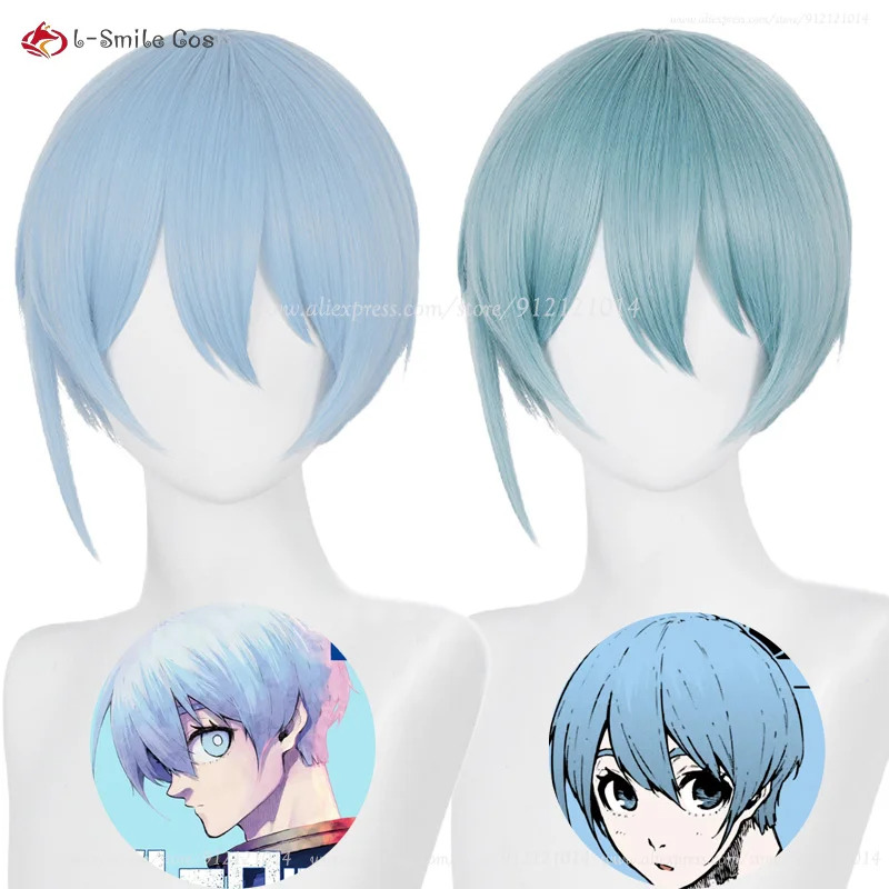 อะนิเมะฮิโระิโยะคอสเพลย์ 28 ซม - Anime Cosplay Blue Hair บทวิจารณ์และราคา