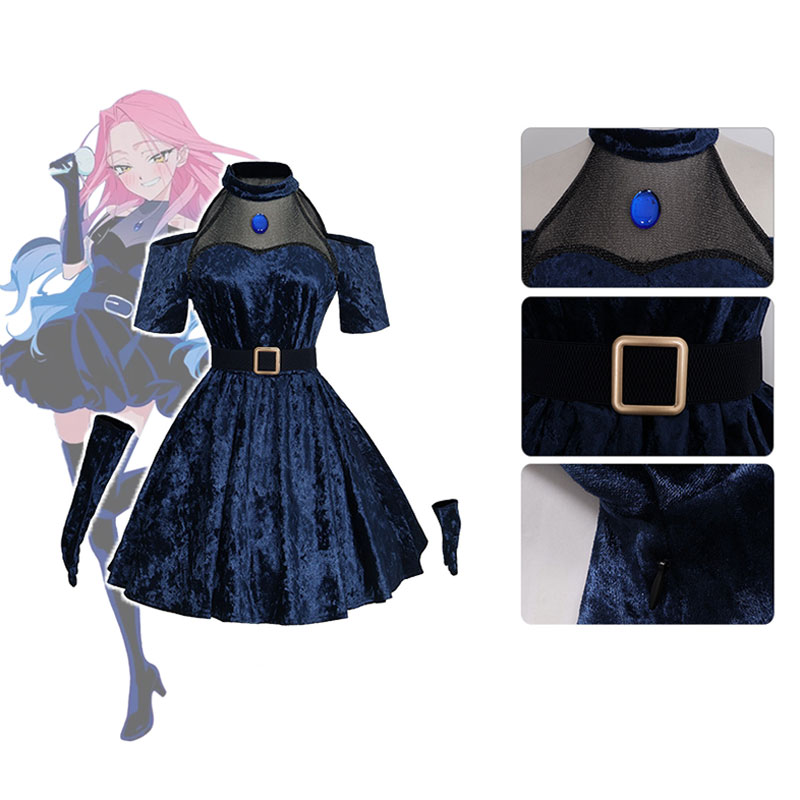 มิซิคอสเพลย์อะนิเมะเอเลี่ยนสเต - Anime Cosplay Blue Hair บทวิจารณ์และราคา
