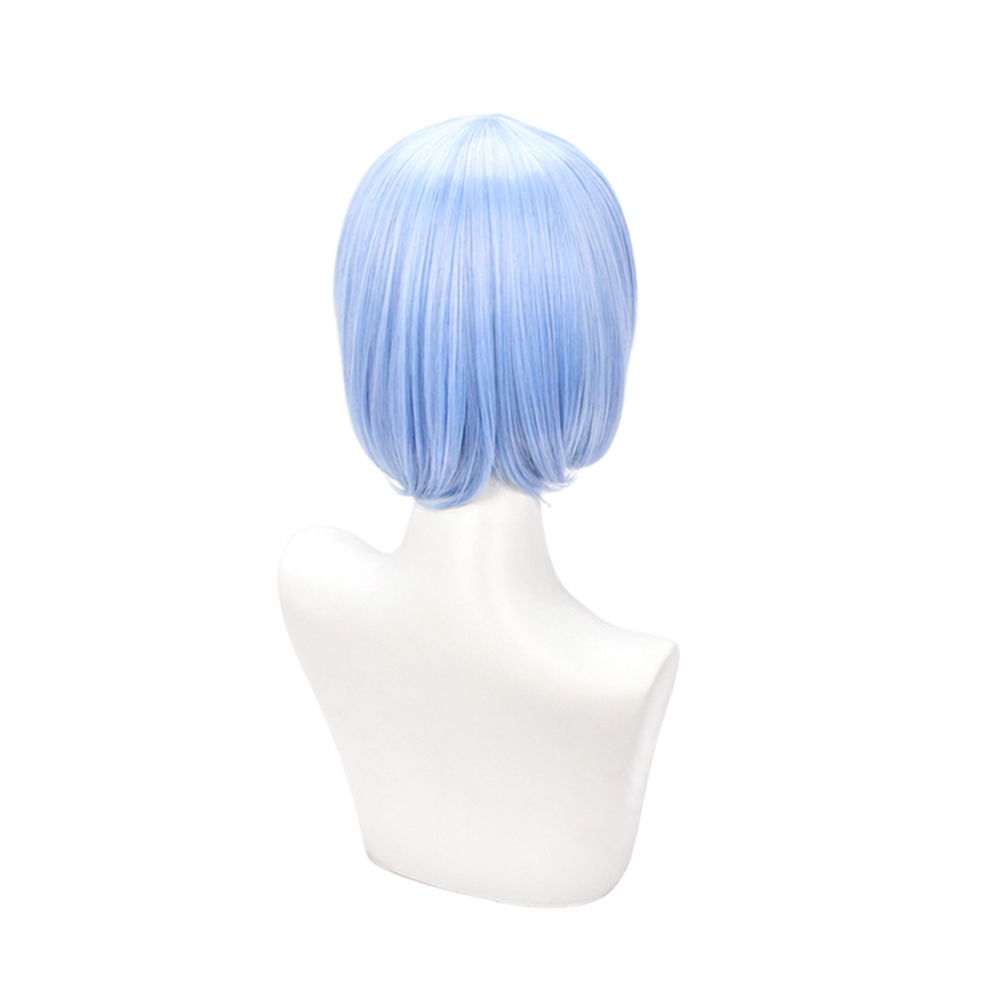 วิกผมคอสเพลย์เรม วิกผมสั้นสีฟ้ - Anime Cosplay Blue Hair บทวิจารณ์และราคา