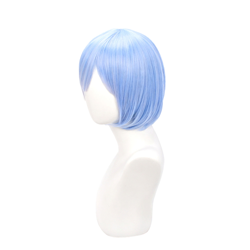วิกผมคอสเพลย์เรม วิกผมสั้นสีฟ้ - Anime Cosplay Blue Hair บทวิจารณ์และราคา