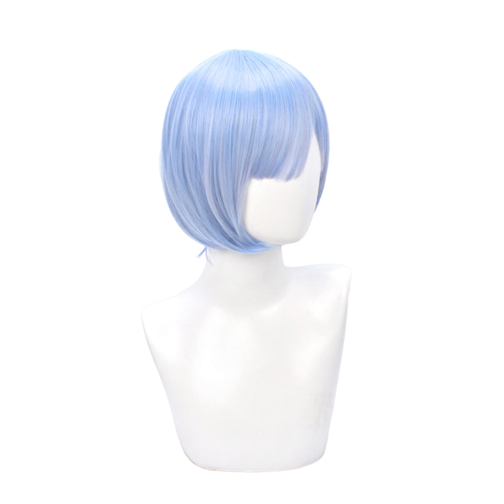 วิกผมคอสเพลย์เรม วิกผมสั้นสีฟ้ - Anime Cosplay Blue Hair บทวิจารณ์และราคา