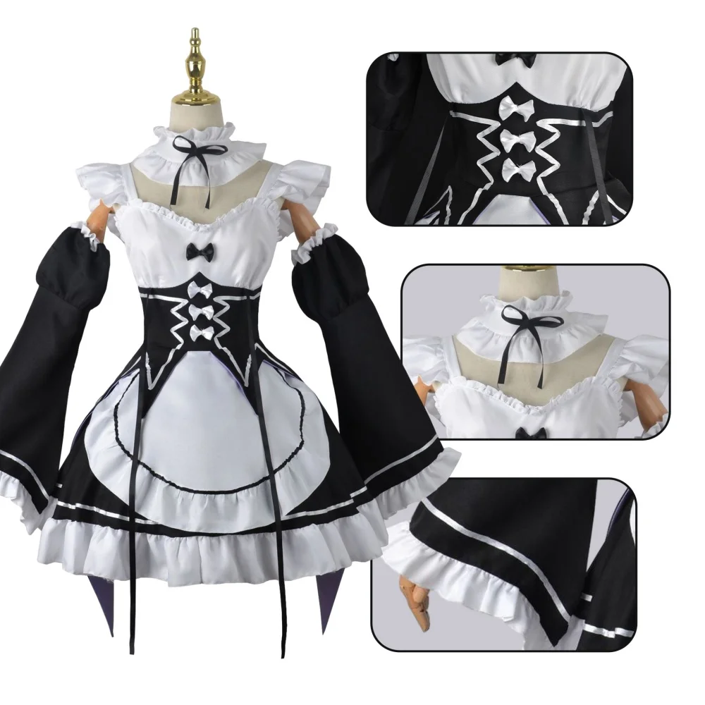 อะนิเมะ ราม เรม เมดคอสเพลย์ รี - Anime Cosplay Rem บทวิจารณ์และราคา
