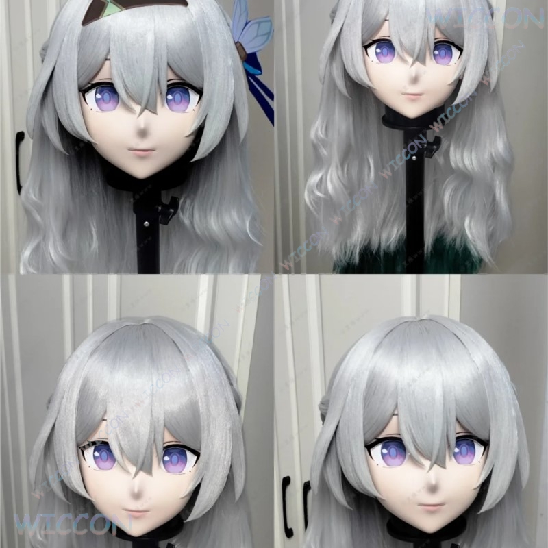 Kigurumi หน้ากากใบหน้าหญิงอะนิ - Anime Cosplay Face บทวิจารณ์และราคา