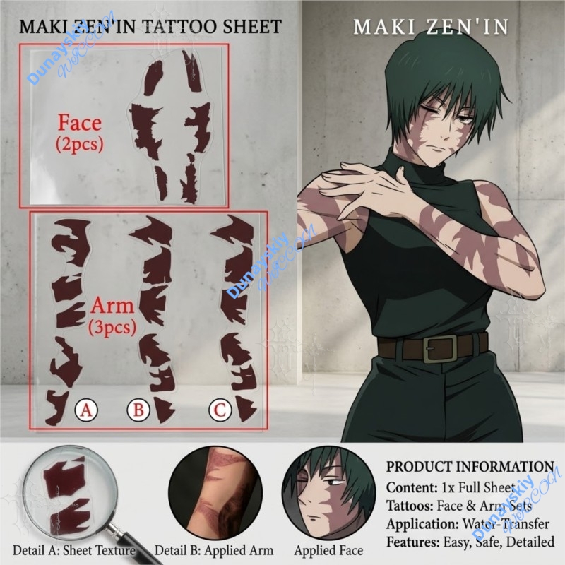 อะนิเมะจูจุสึไคเซ็น เซนิน มากิ - Anime Cosplay Face บทวิจารณ์และราคา