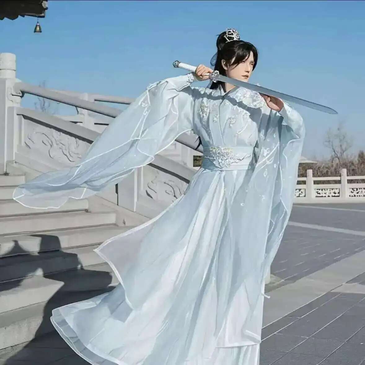 ขนาดใหญ่ขนาด 3XL Hanfu ผู้ชายจ - Anime Cosplay Dress For Men บทวิจารณ์และราคา