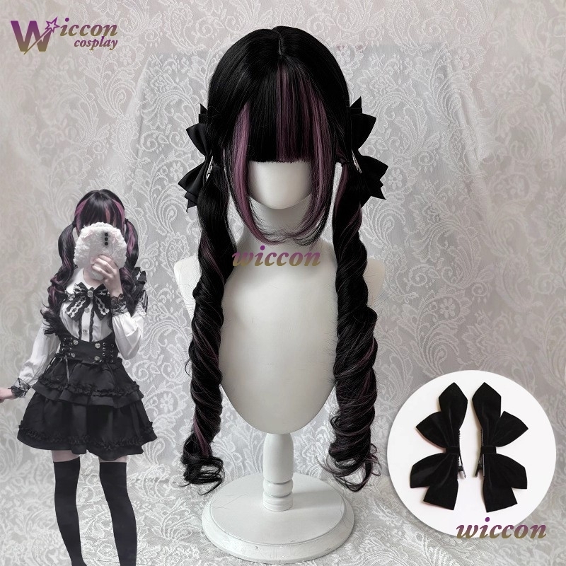 การ์ตูน ‌ วิกผมสีดำพร้อมวิกผมค - Cosplay Anime Black Hair บทวิจารณ์และราคา