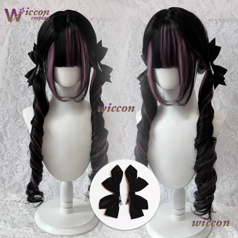 การ์ตูน ‌ วิกผมสีดำพร้อมวิกผมค - Cosplay Anime Black Hair บทวิจารณ์และราคา