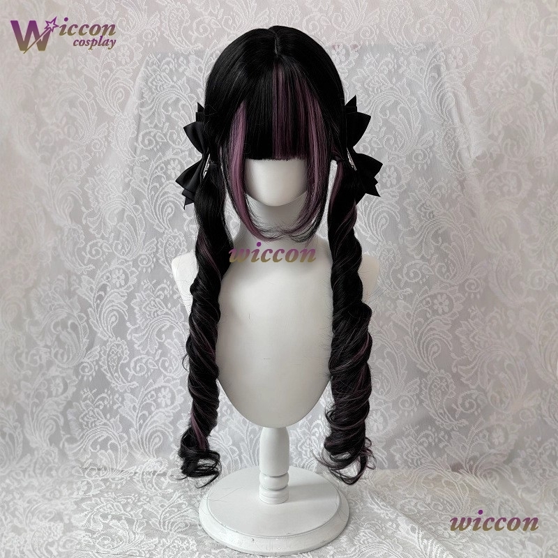 การ์ตูน ‌ วิกผมสีดำพร้อมวิกผมค - Cosplay Anime Black Hair บทวิจารณ์และราคา